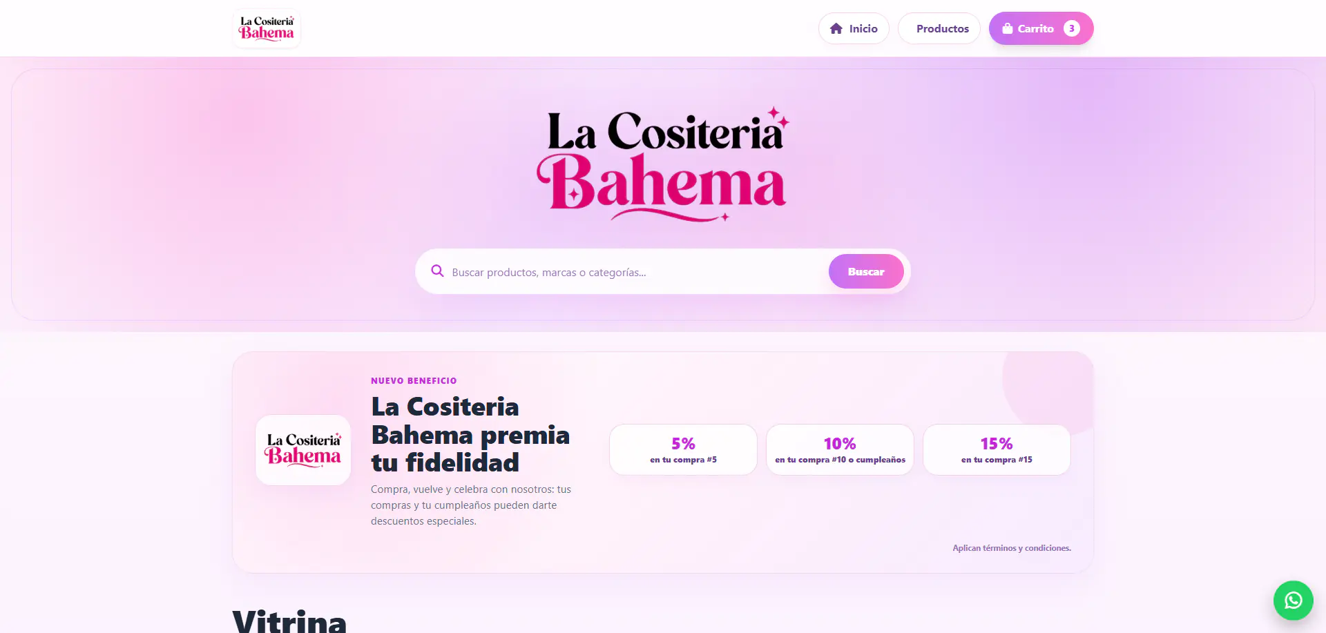 Catálogo público de La Cositería Bahema