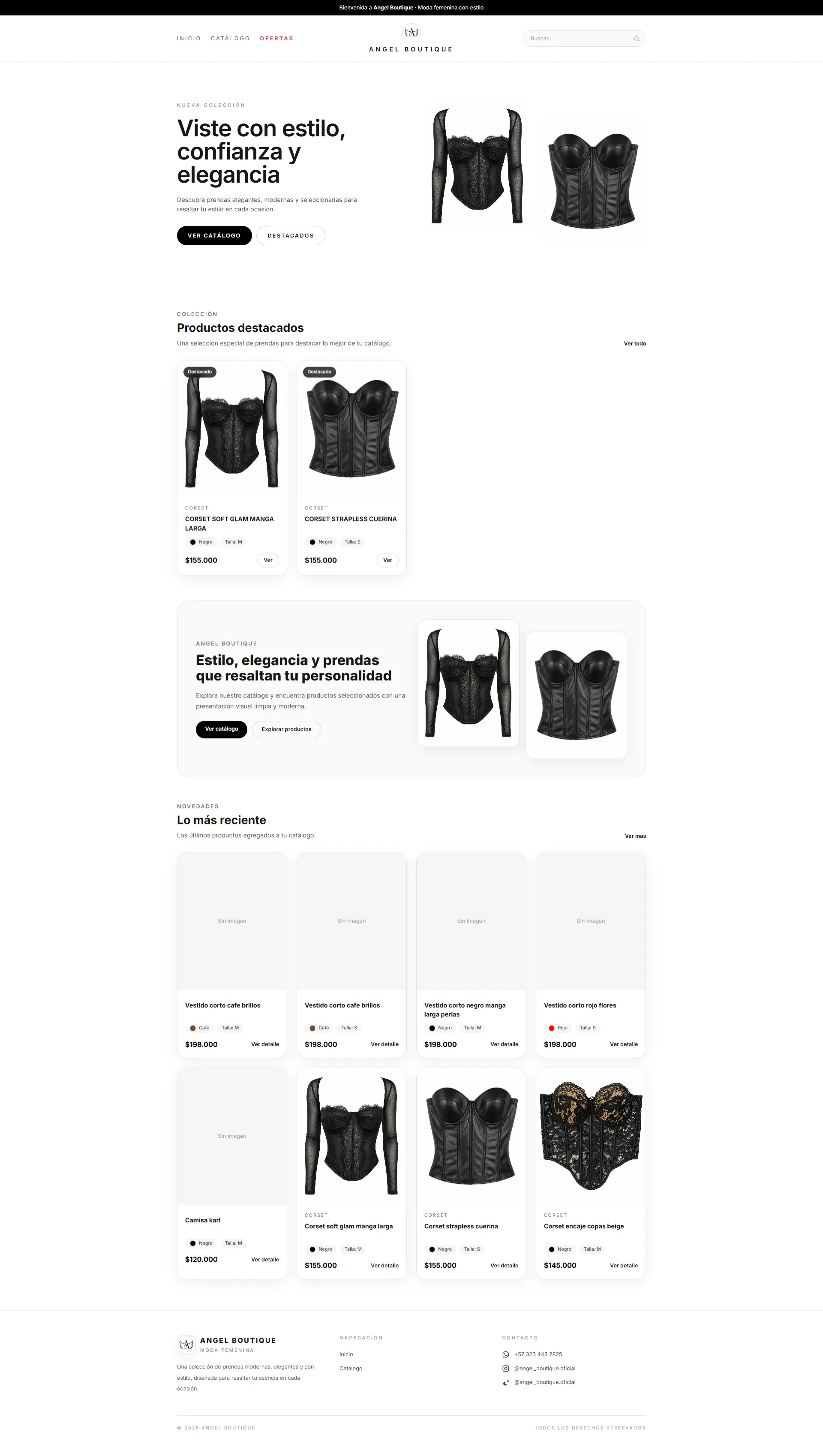 Angel Boutique - Sistema de gestión de negocio